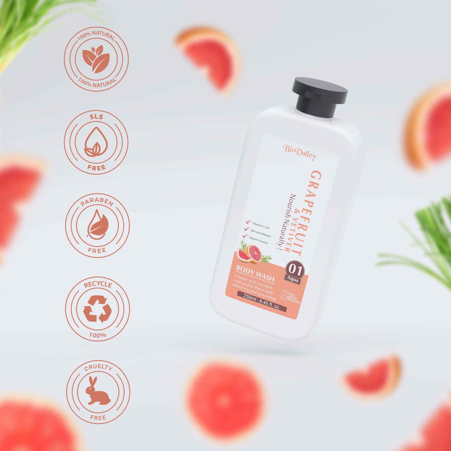 Grapefruit & Vetiver Body Wash