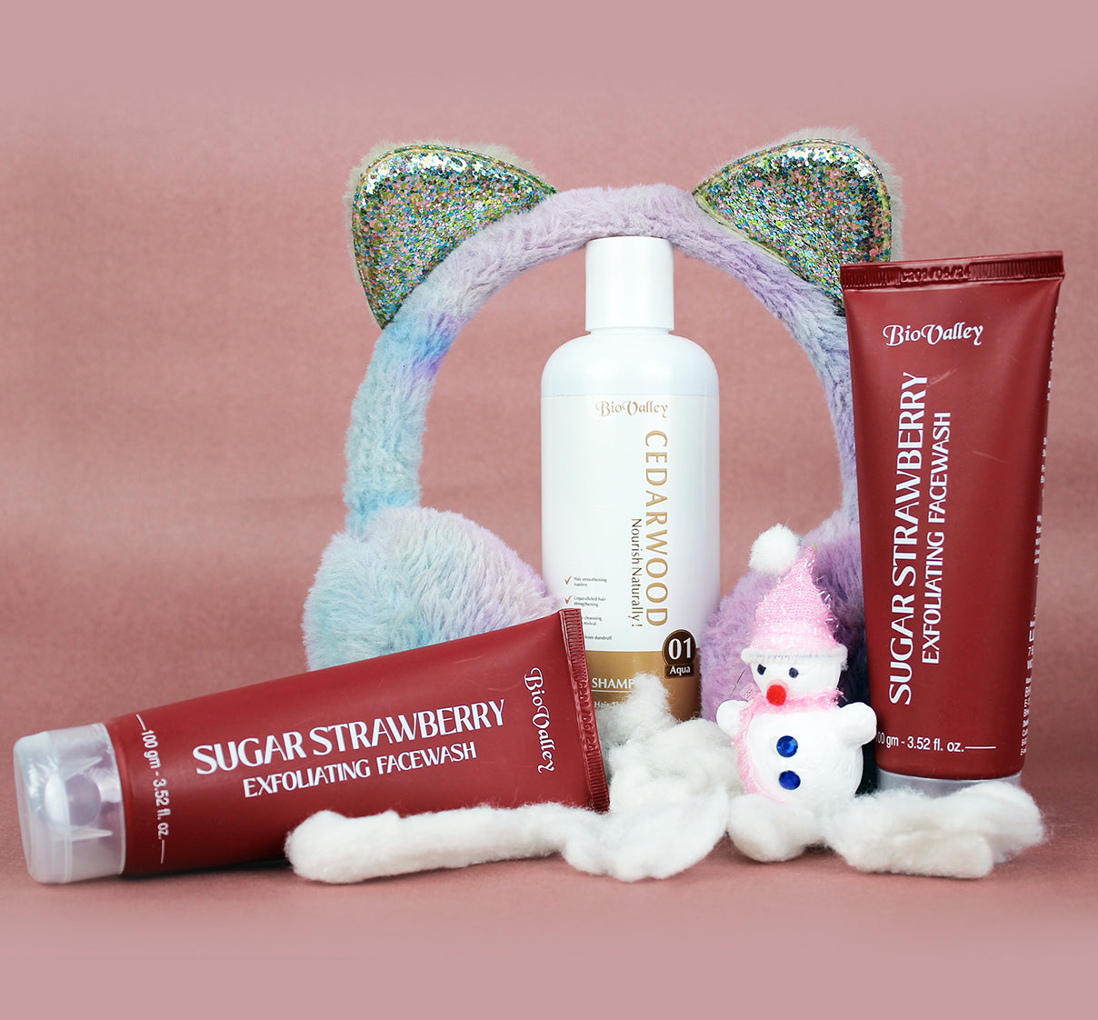 Two Sugar Strawberry Exfoliating Facewash and Cedarwood Shampoo