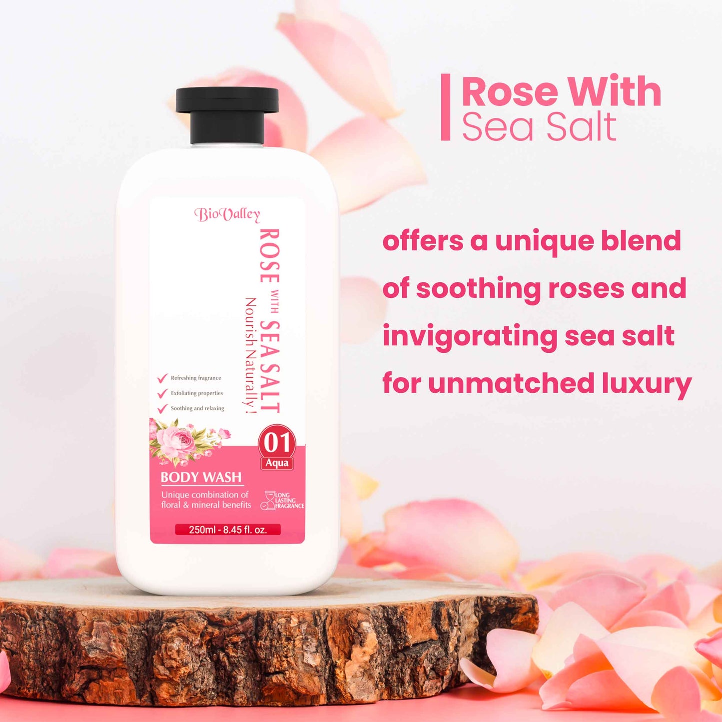 Rose & Sea Salt Body Wash