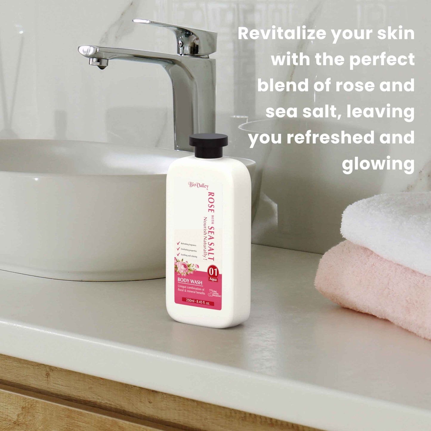 Rose & Sea Salt Body Wash