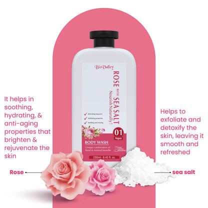 Rose & Sea Salt Body Wash