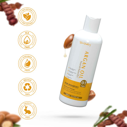 Bio valley Argan Oil shampoo with certificates