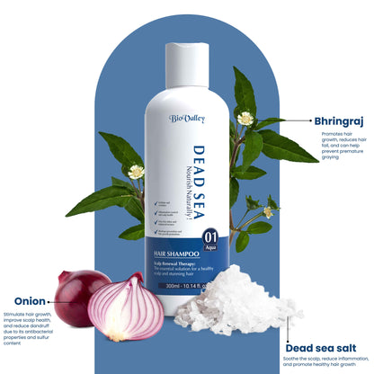 Bio-valley dead sea shampoo with key ingredients
